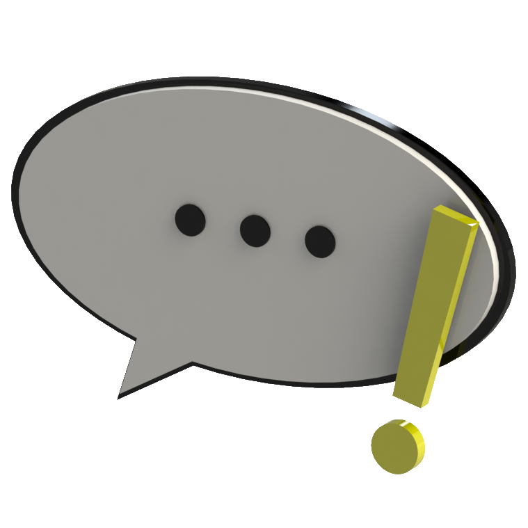 Speech bubble 3d render